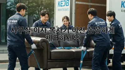 사무실 이사? 복사기 이전, 꼼꼼하게 체크하세요!